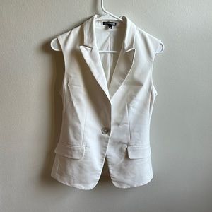 Express white vest size XS